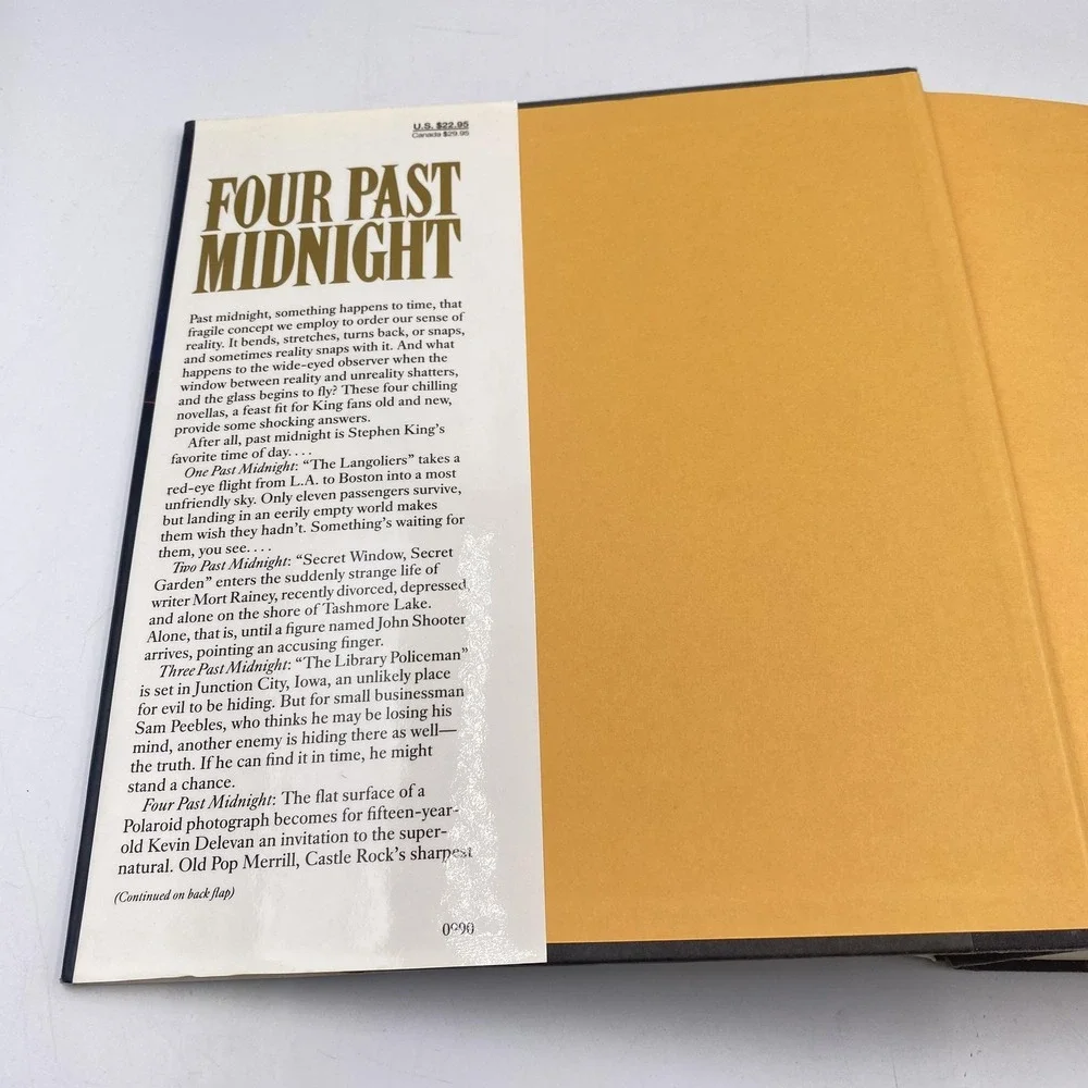 Vintage Four Past Midnight Stephen King Hardcover Thriller Viking 1990 Book‎